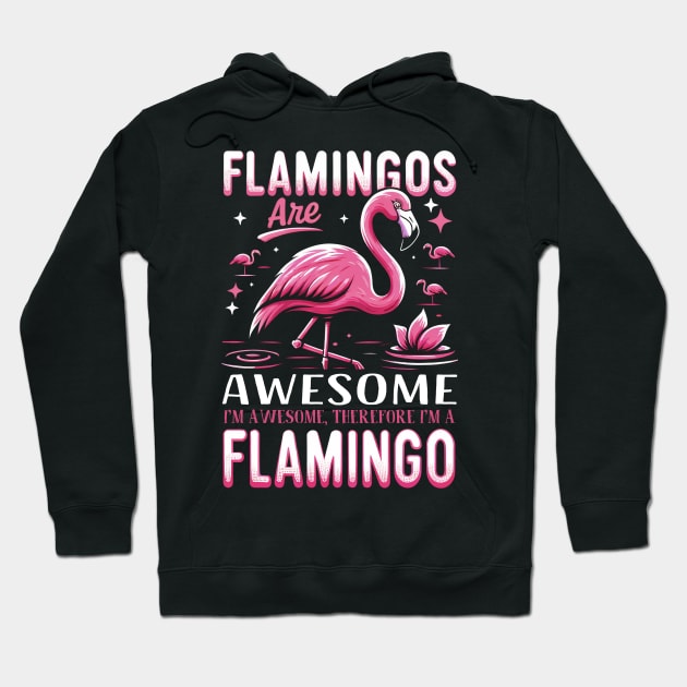 Beachside Beauty Chic Flamingo Tee for Seaside Escapes Hoodie by Kevin Jones Art